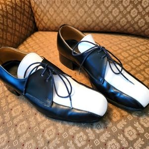 Vintage 1980s John Fluevog Blk&Wht Women's Sz 8